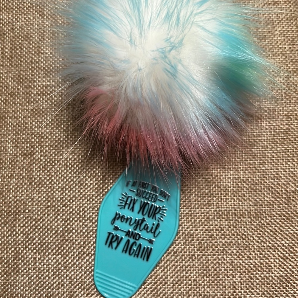 Fix Your Ponytail Vintage Inspired Motel Keychain
